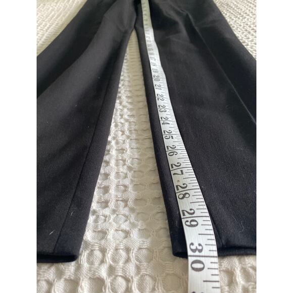 Atelier Women’s Black Flat Front Seam Ankle Pants‎ Sz 4 - Picture 7 of 11